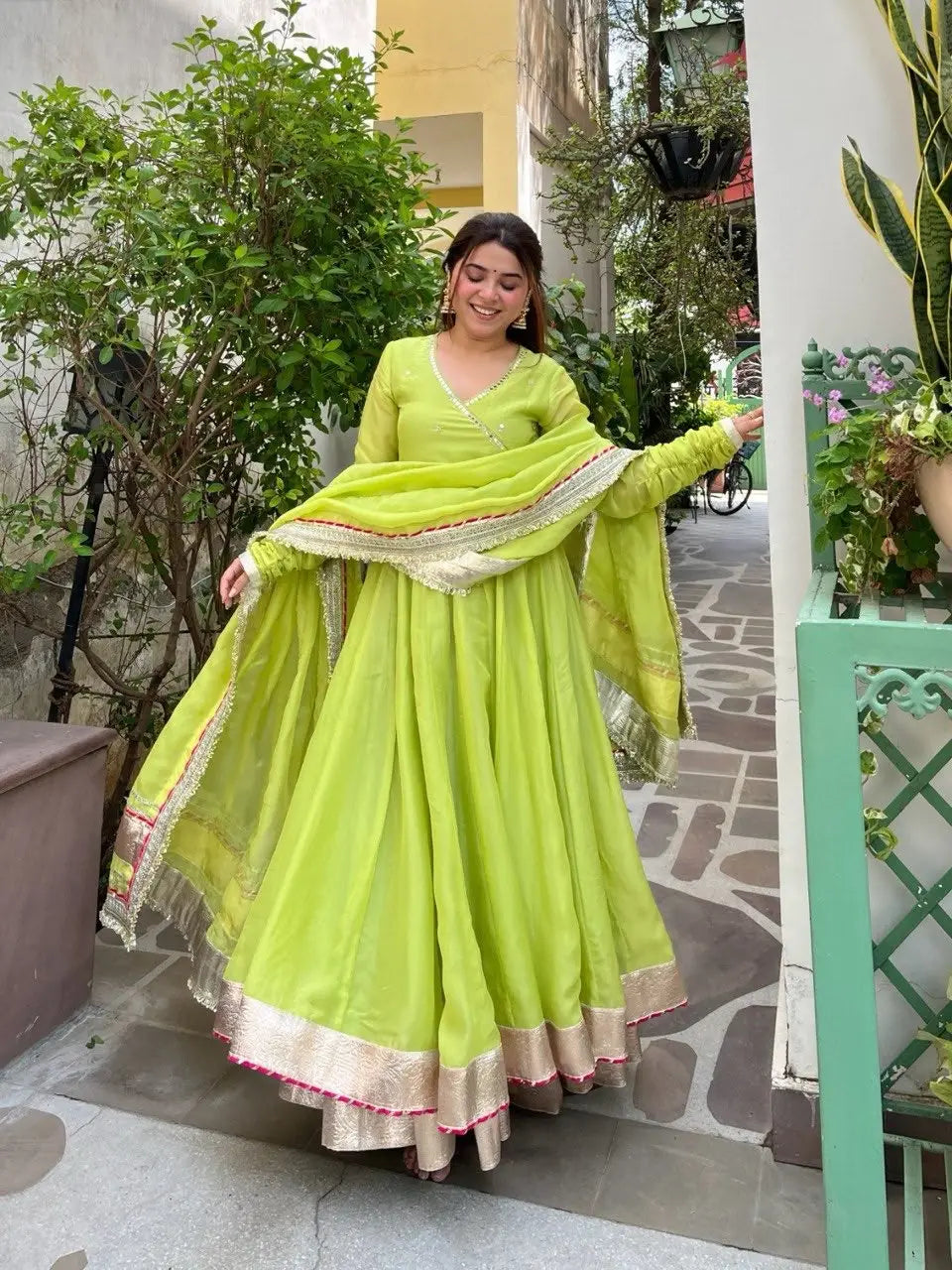 Anarkali 3 Piece Gown Set