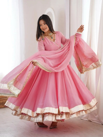 Anarkali 3 Piece Gown Set