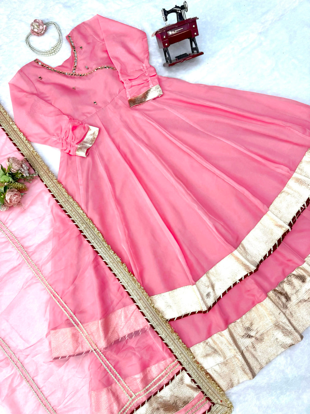 Anarkali 3 Piece Gown Set