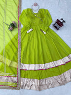 Anarkali 3 Piece Gown Set