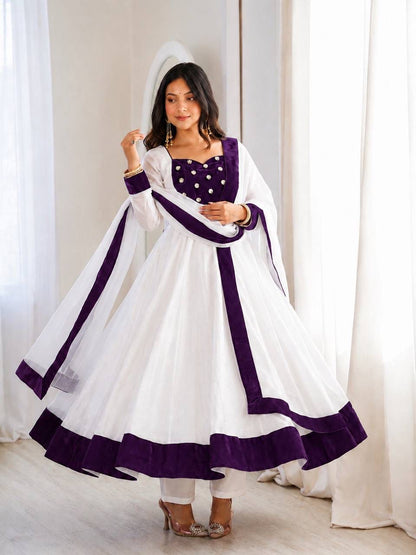 Anarkali Gown Set with Dupatta