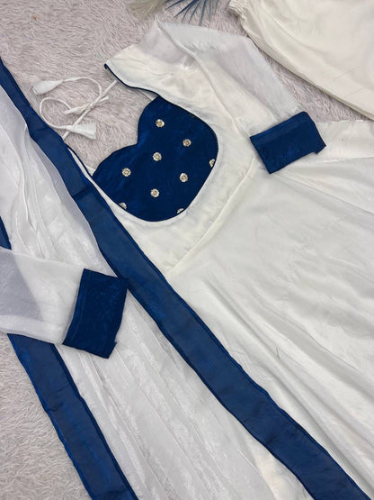 Anarkali Gown Set with Dupatta