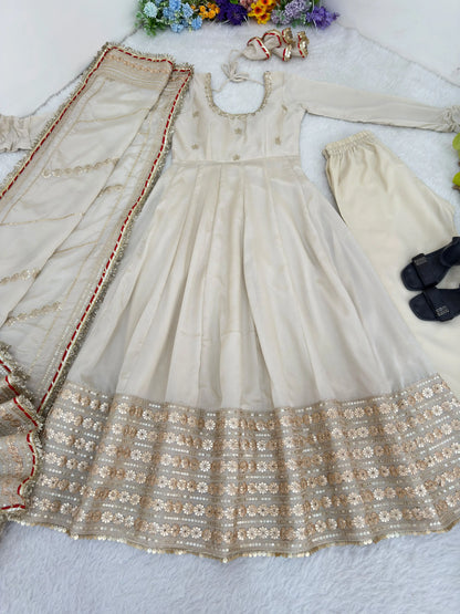 Anarkali Gown for Karwa Chauth Festival