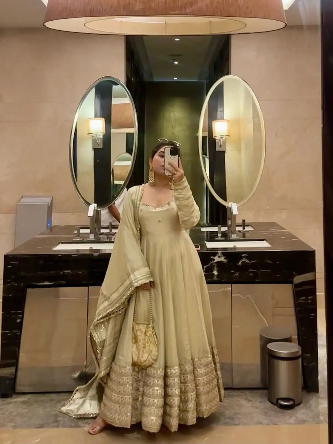 Anarkali Gown for Karwa Chauth Festival