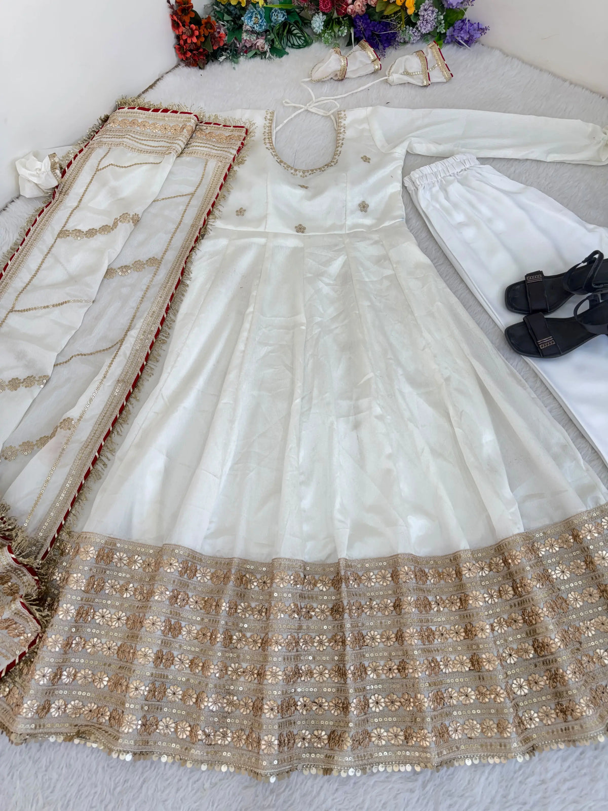 Anarkali Gown for Karwa Chauth Festival