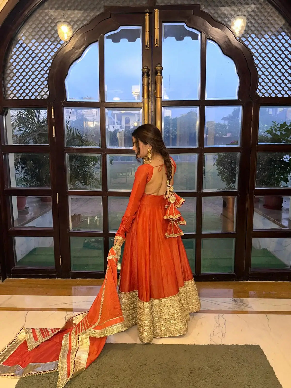 Anarkali Gown for Karwa Chauth Festival