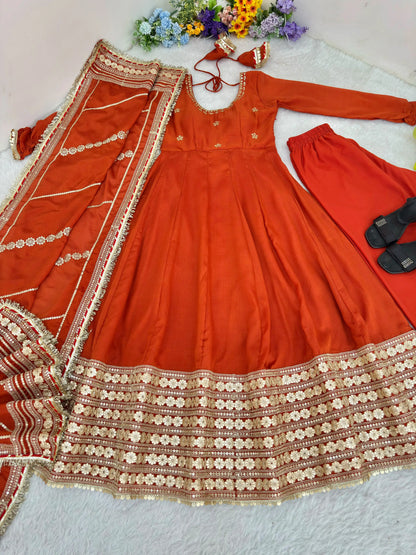 Anarkali Gown for Karwa Chauth Festival