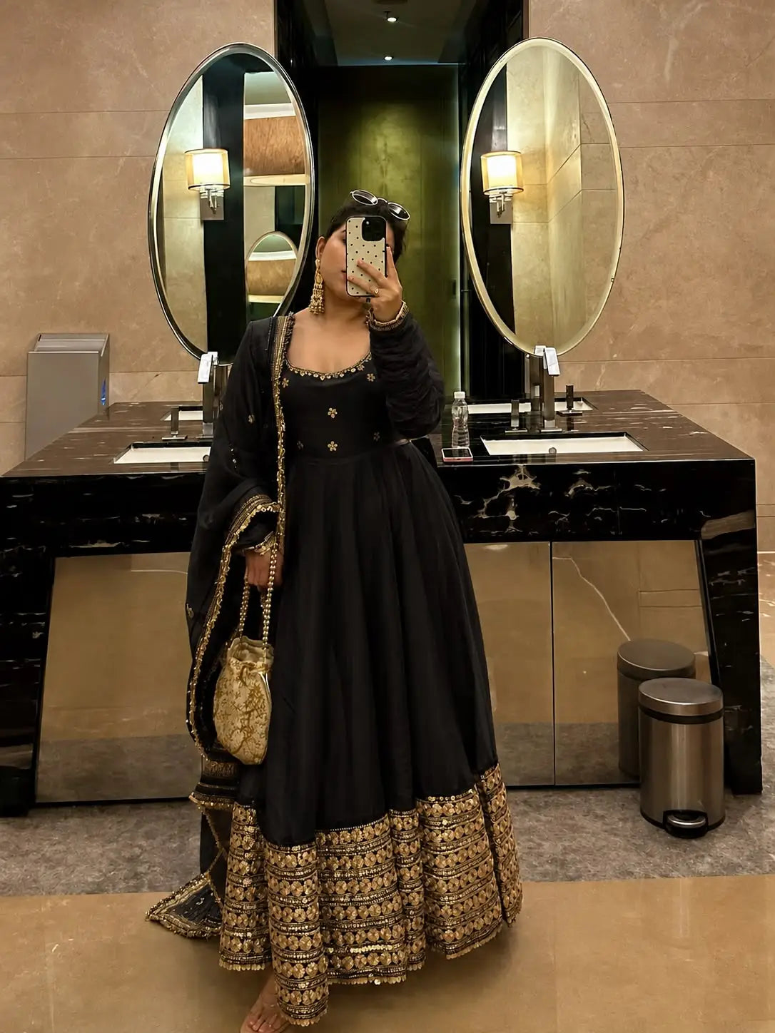 Anarkali Gown for Karwa Chauth Festival