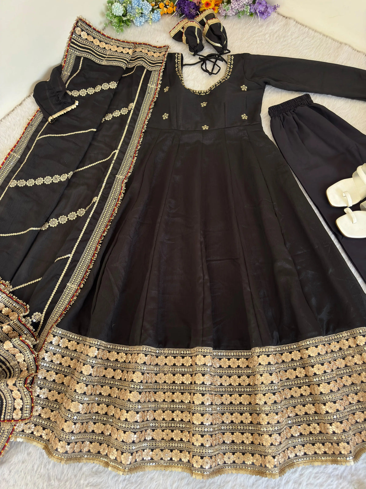 Anarkali Gown for Karwa Chauth Festival