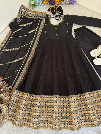 Anarkali Gown for Karwa Chauth Festival