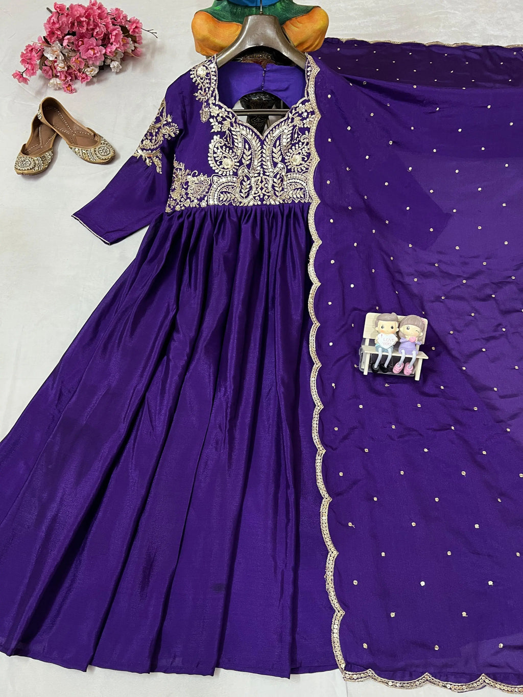 Anarkali Gown with Dupatta