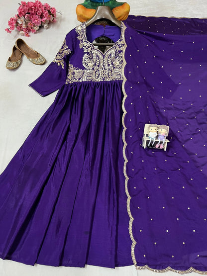 Anarkali Gown with Dupatta