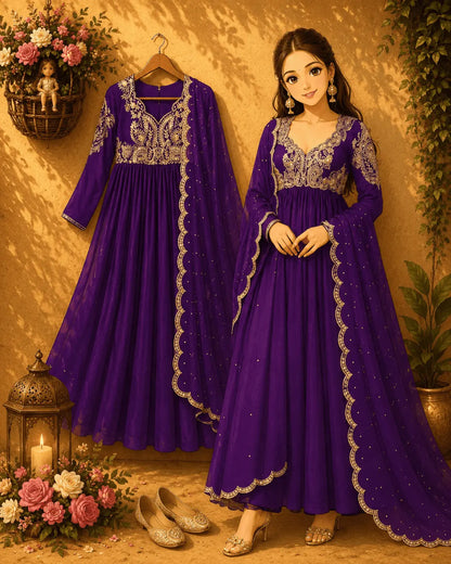 Anarkali Gown with Dupatta