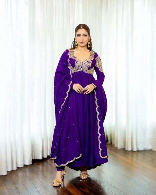 Anarkali Gown with Dupatta