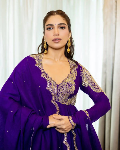 Anarkali Gown with Dupatta