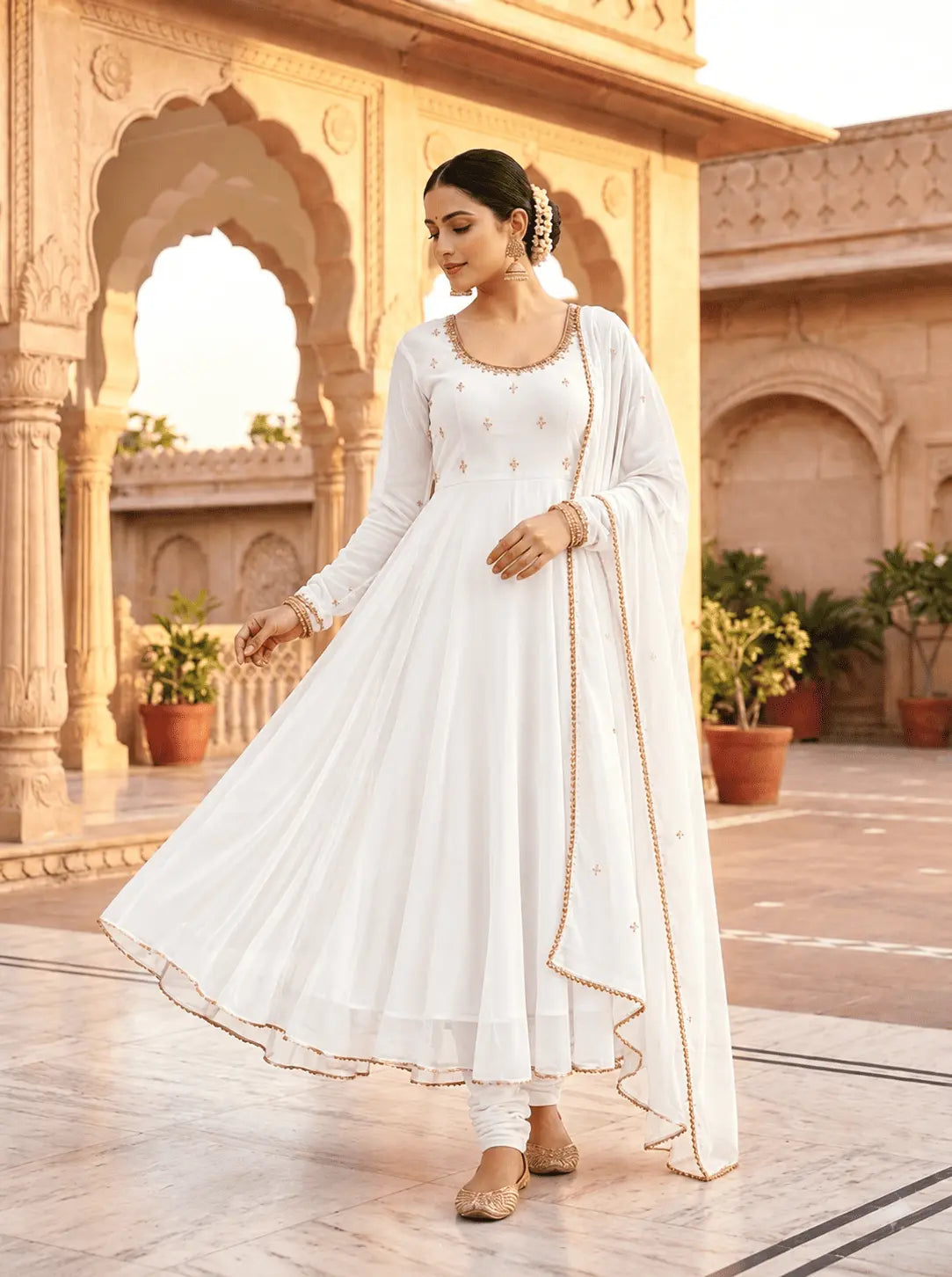 Anarkali Party Wear Look Gown Set