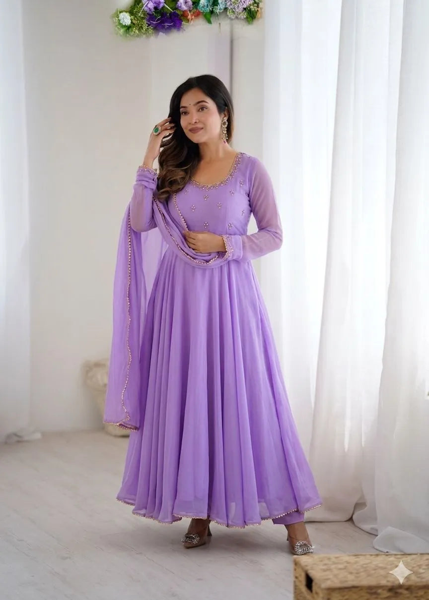 Anarkali Party Wear Look Gown Set