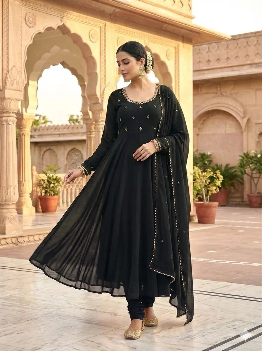 Anarkali Party Wear Look Gown Set