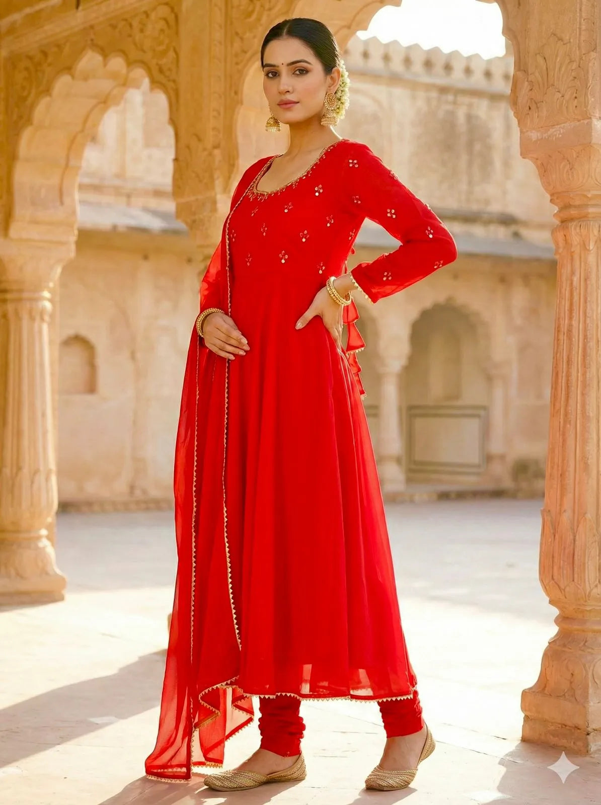 Anarkali Party Wear Look Gown Set