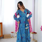 Anarkali Set Superhit Trending 3 Pieces Gown, Dupatta & Pant