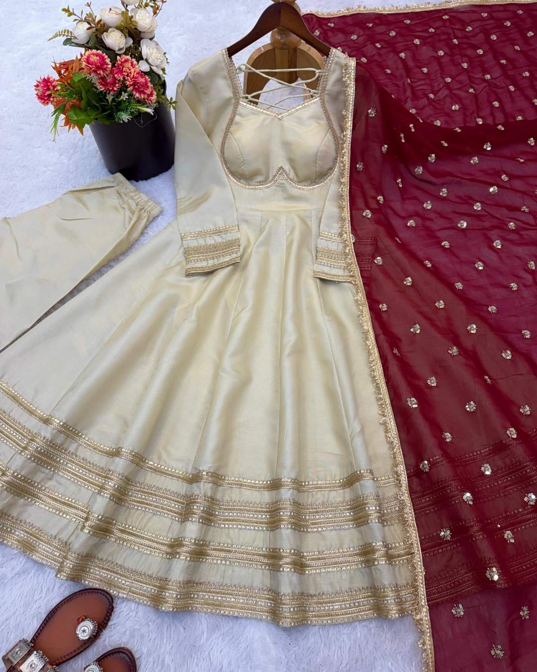 Anarkali Three Piece Set