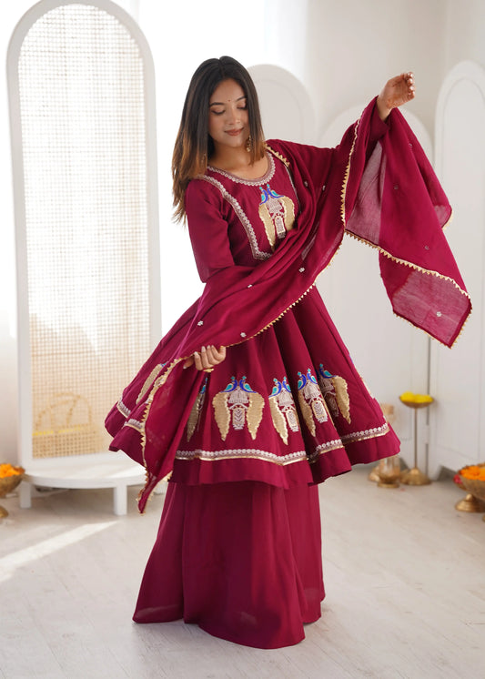 Anarkali Three Piece Set