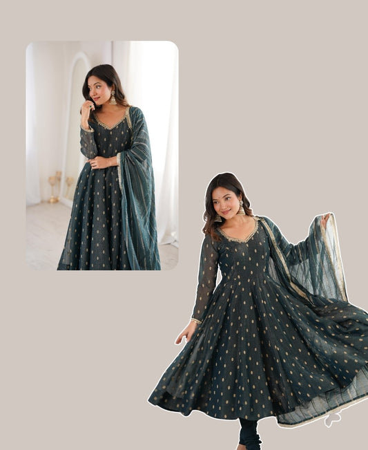 Anarkali Three Piece Set