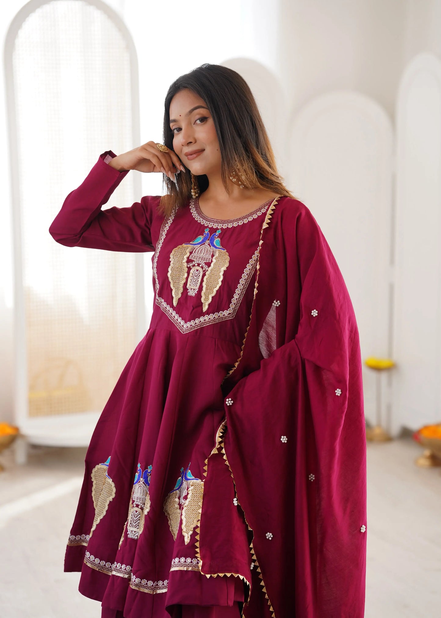 Anarkali Three Piece Set