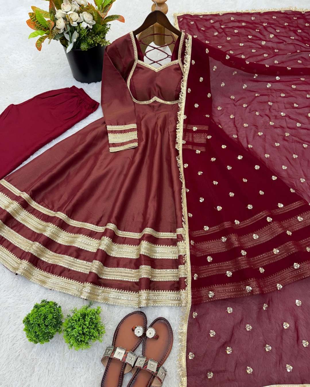 Anarkali Three Piece Set