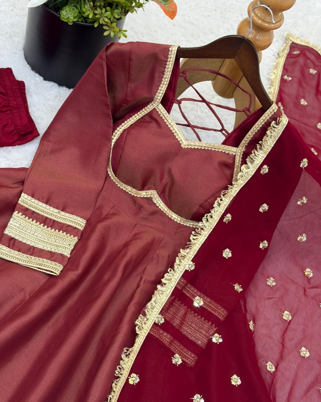 Anarkali Three Piece Set