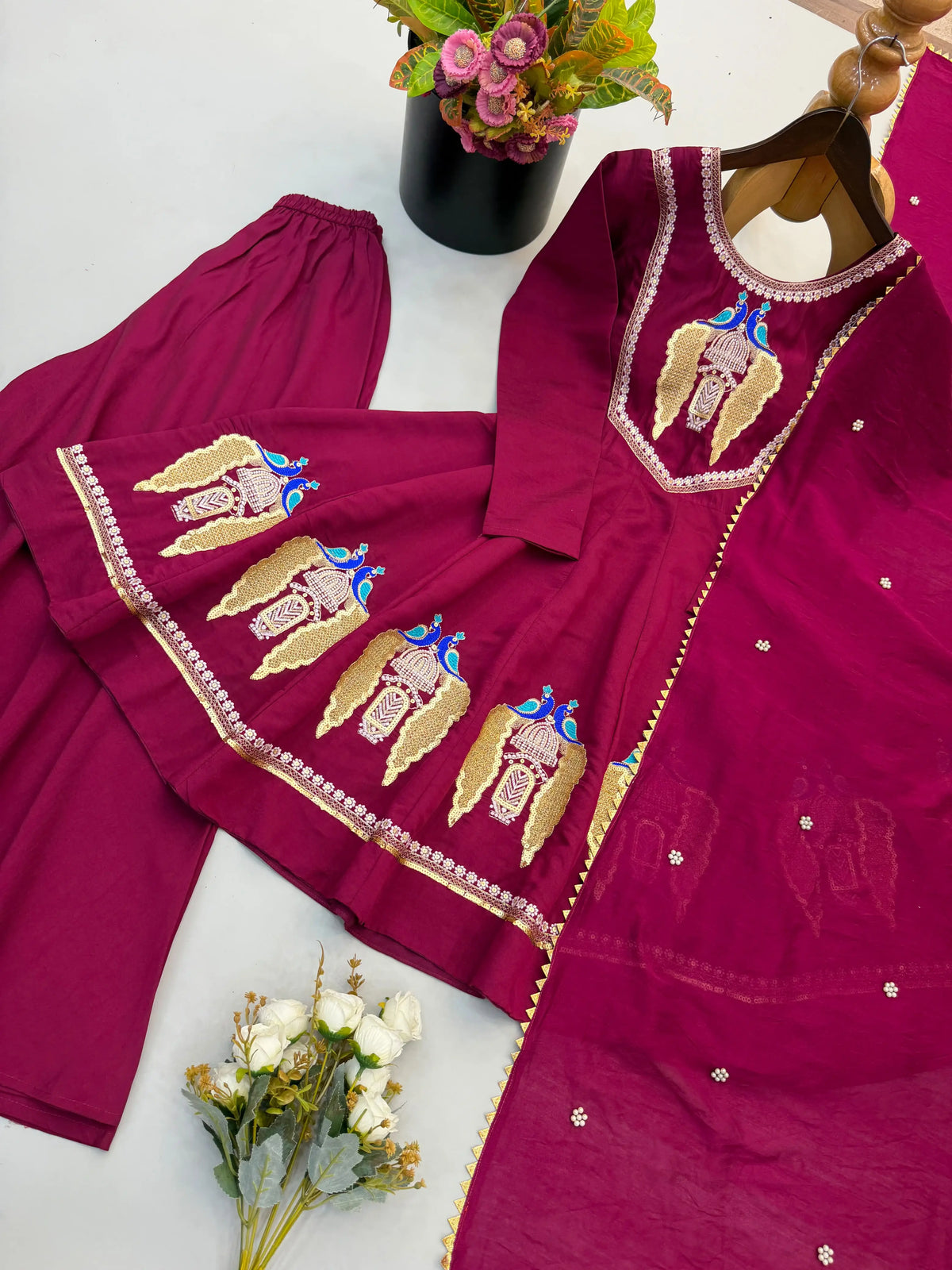 Anarkali Three Piece Set