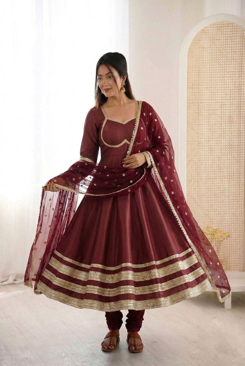 Anarkali Three Piece Set