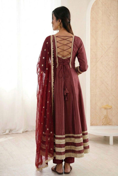 Anarkali Three Piece Set
