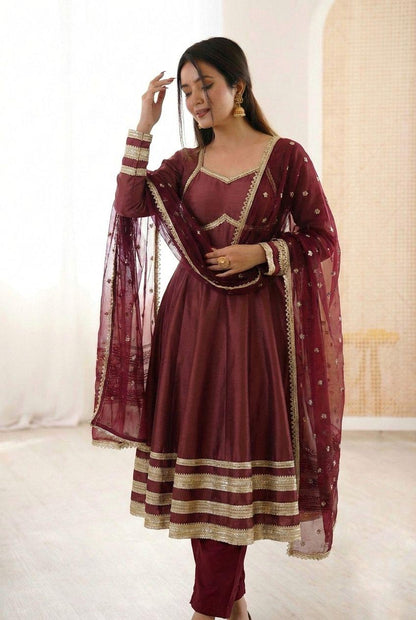 Anarkali Three Piece Set