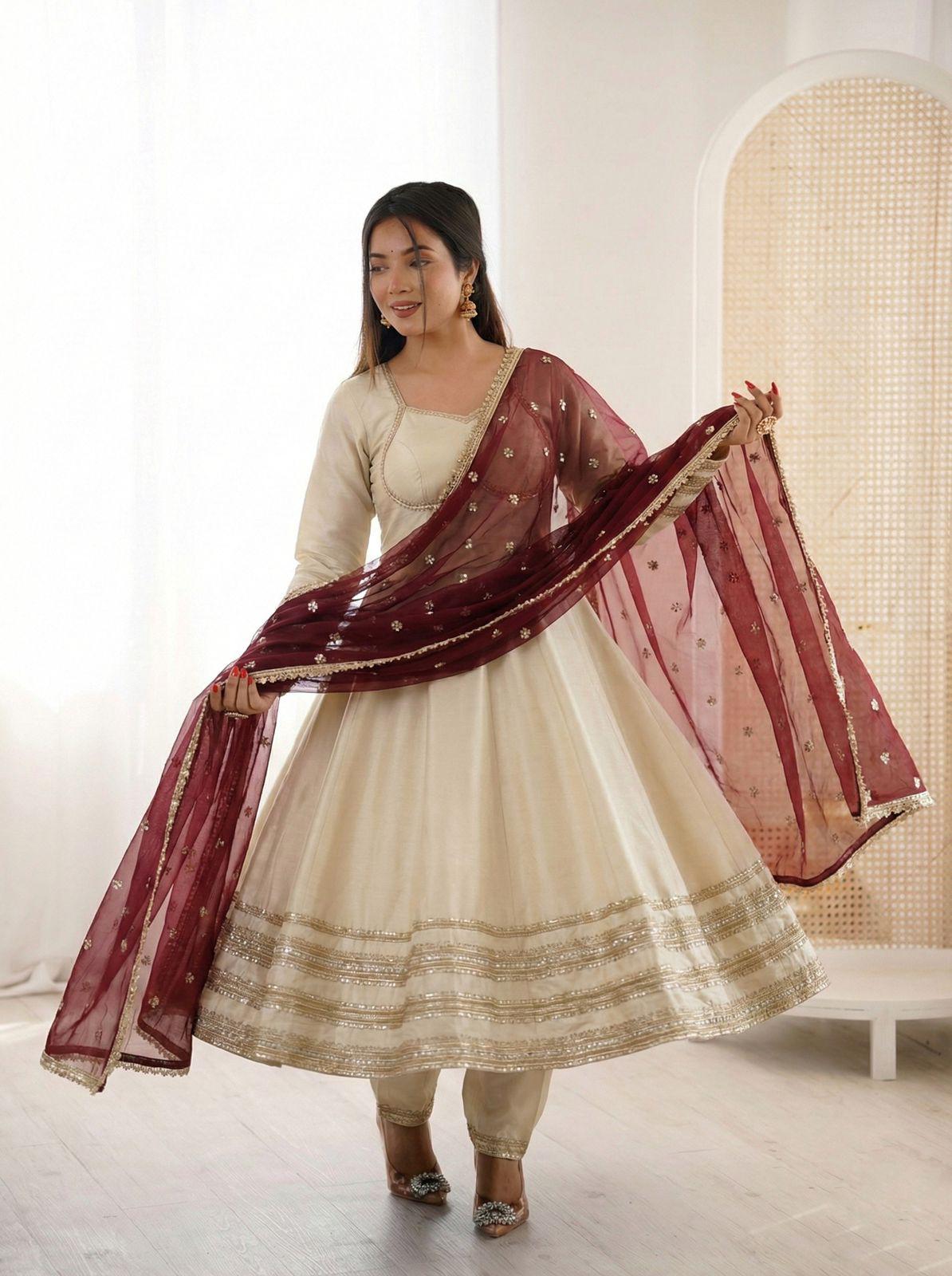 Anarkali Three Piece Set