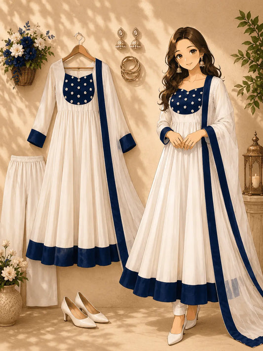 Anarkali Gown Set with Dupatta