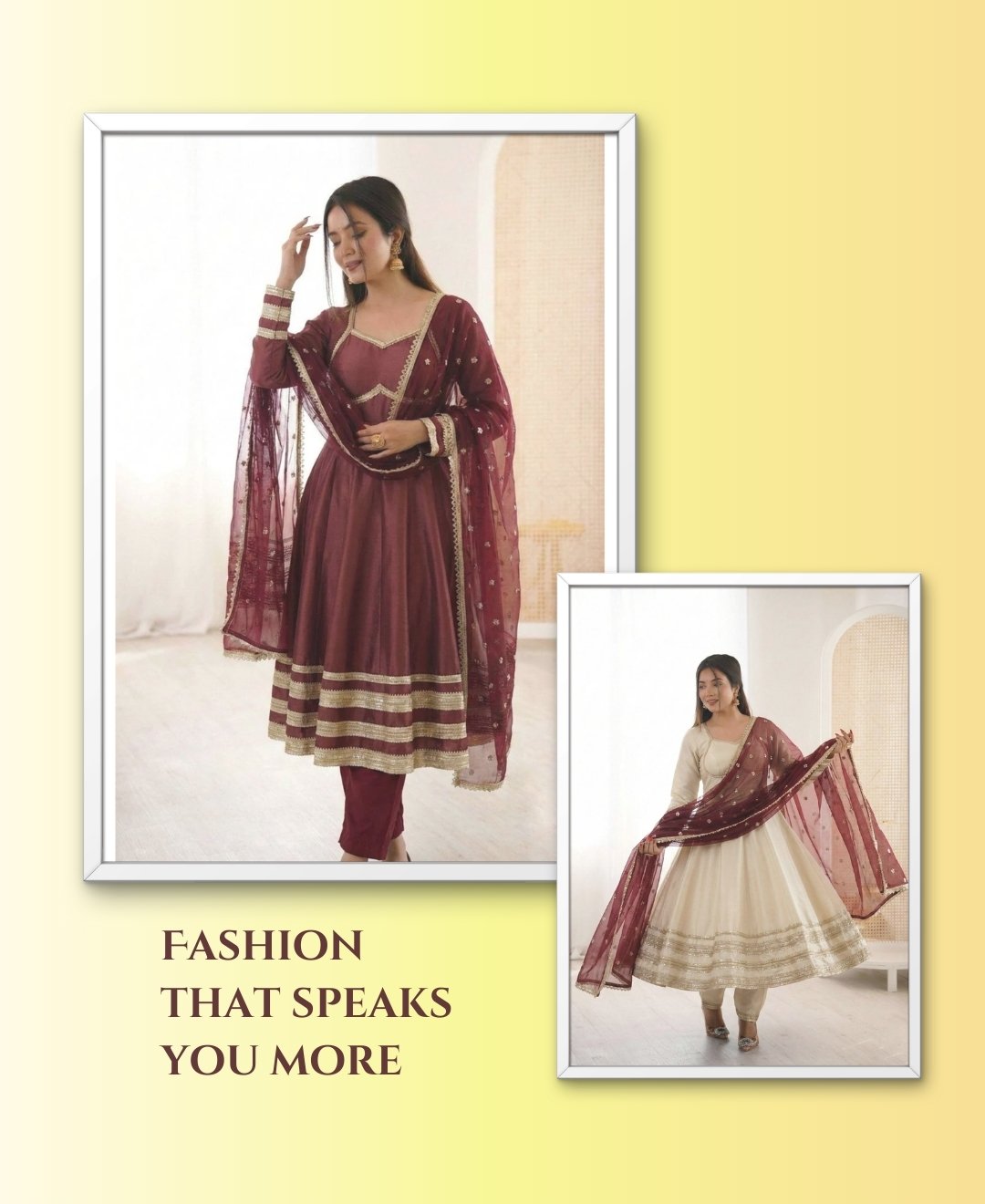 Anarkali Three Piece Set
