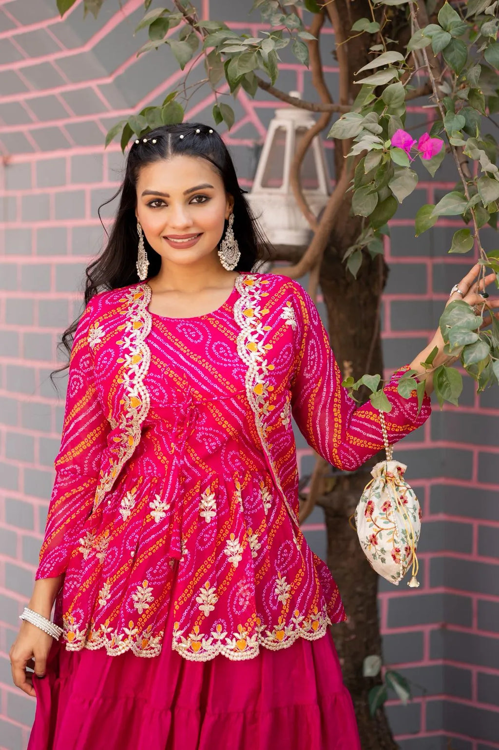Bandej Lehenga Crop Top Suit Set