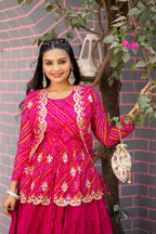 Bandej Lehenga Crop Top Suit Set