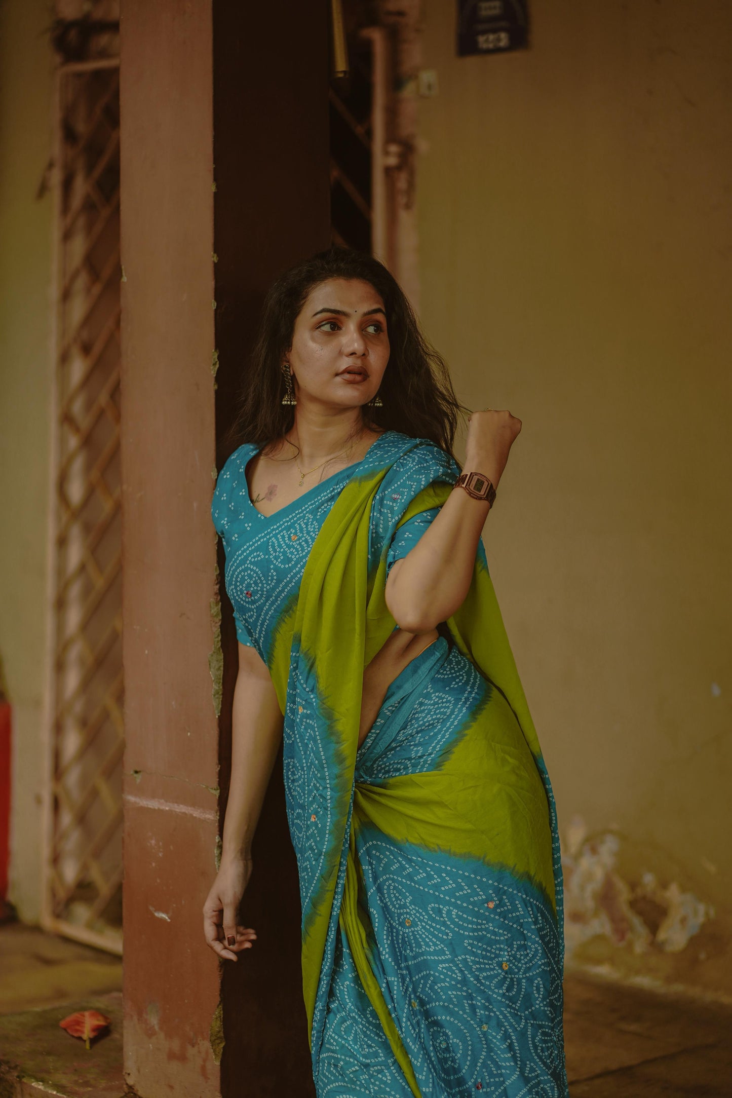 Bandhani Print Saree for Women & Girls