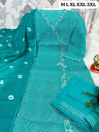 Beautiful Traditional Lehriya Mix Bandhani