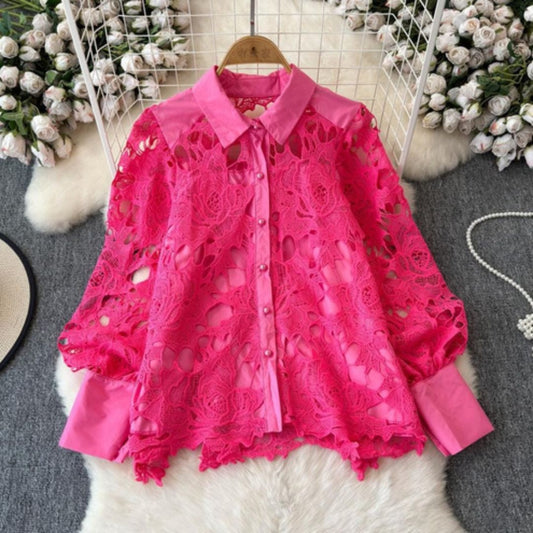 Blooming Lace Top for Women | Stylish Lace Shirt for Women
