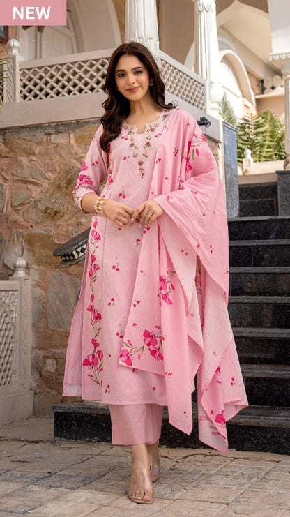 Chanderi Kurta Set