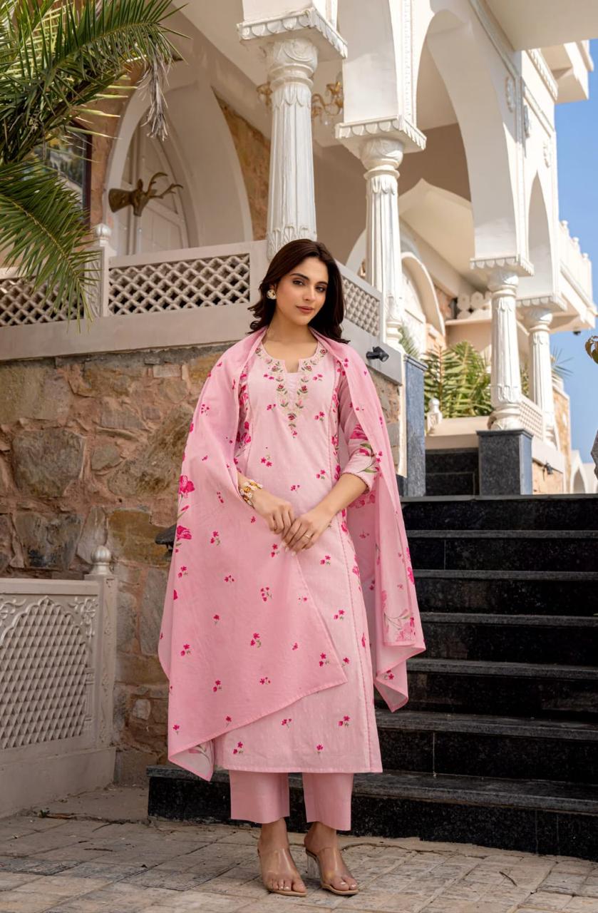 Chanderi Kurta Set