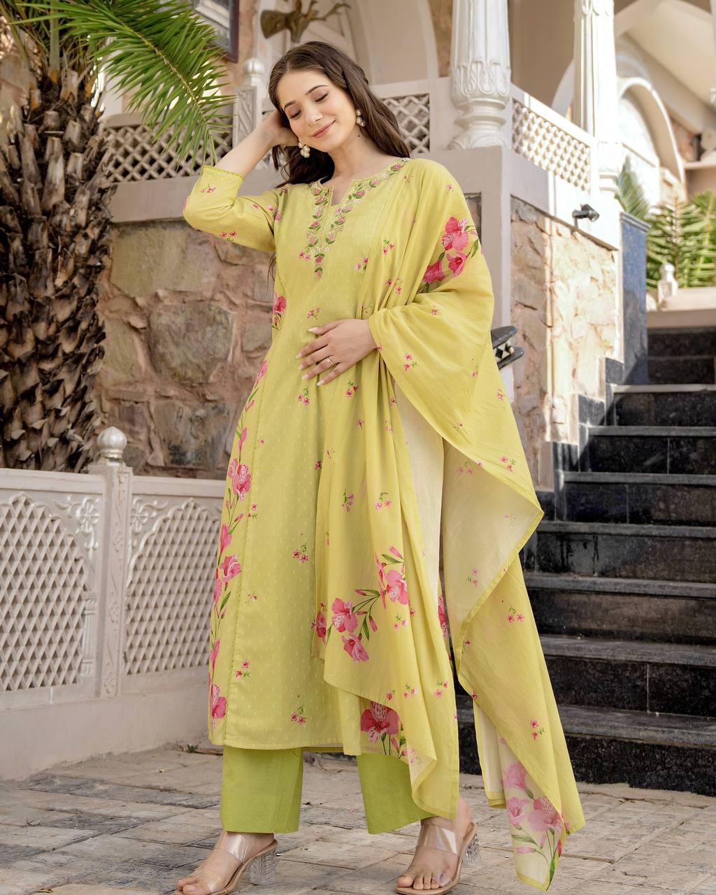 Chanderi Kurta Set