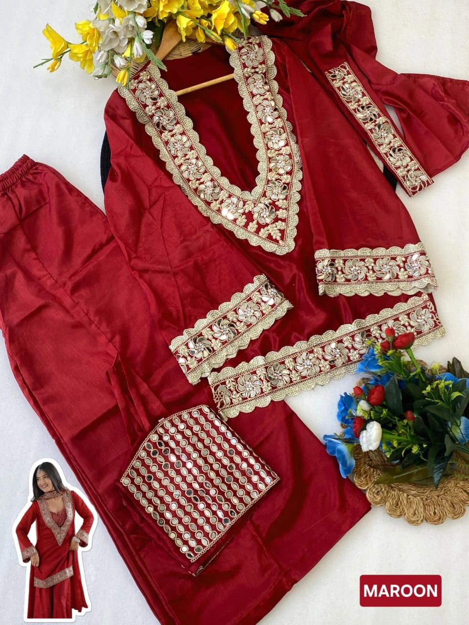 Chinon 4 Piece Sharara Set