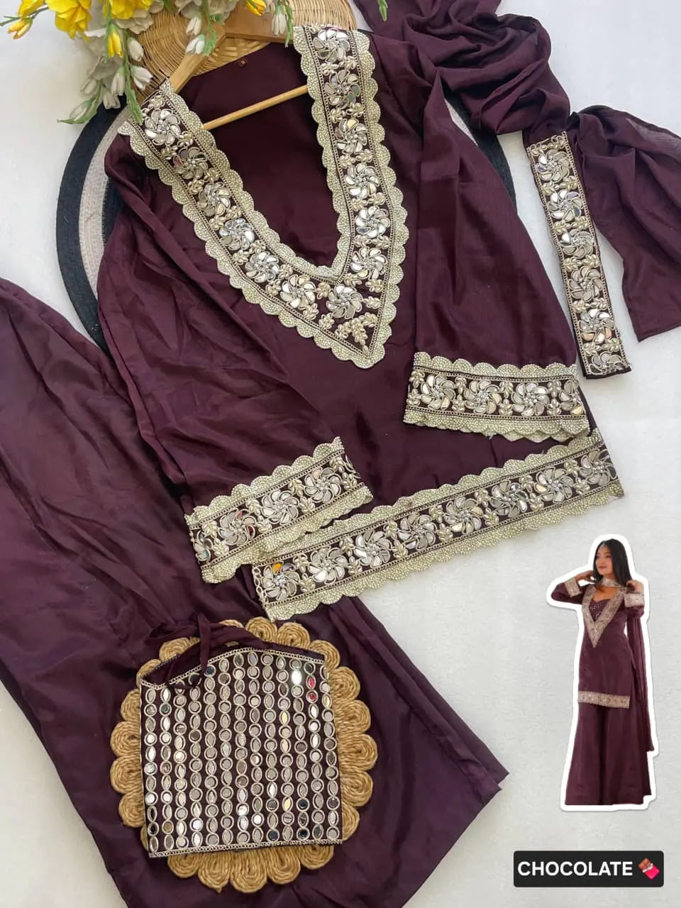Chinon 4 Piece Sharara Set