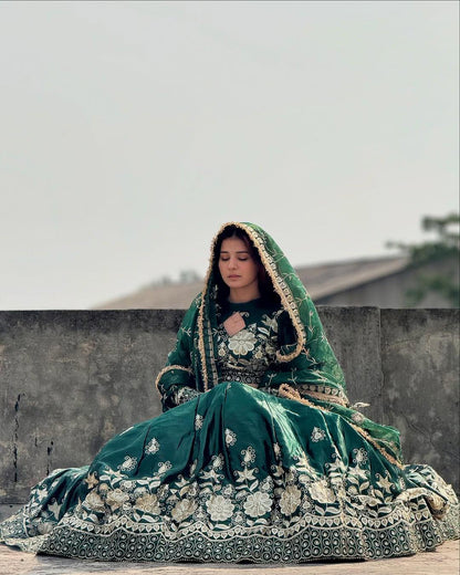 Chinon Silk Embroidered Lehenga Choli for All Occasions

