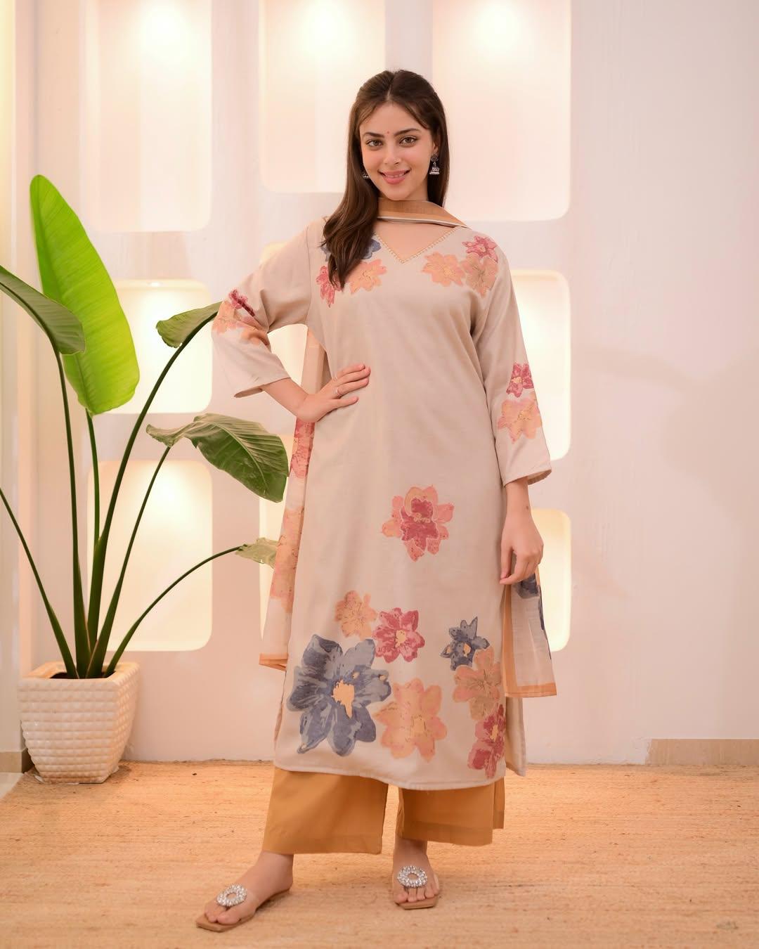 Cotton Salwar Kameez set for Office Wear
