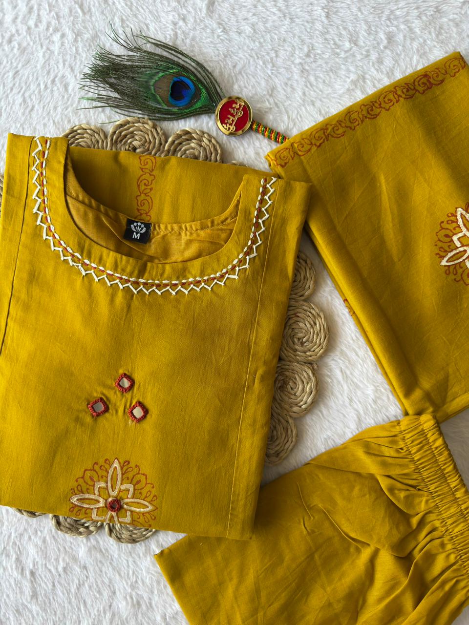 Designer A-Line Kurti Pent Dupatta Set